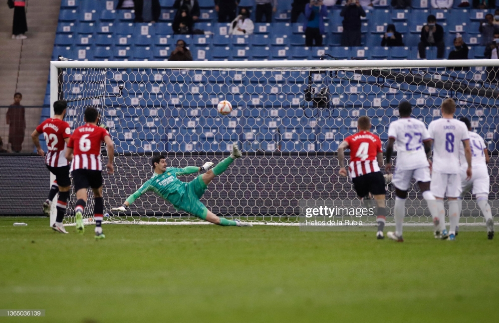 Thibaut Courtois akuramo penaliti yahawe Athletic Bilbao