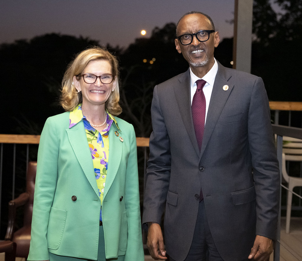 Perezida Kagame hamwe na Doreen Bogdan-Martin uyobora ITU