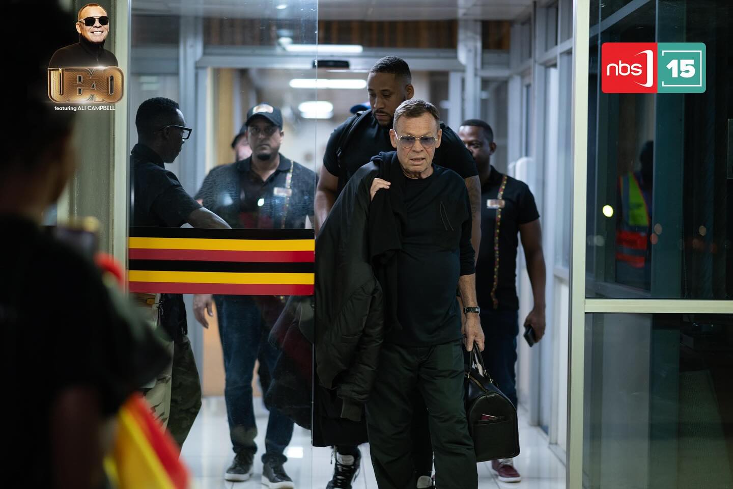 Ubwo abagize UB40 bari bageze i Kampala