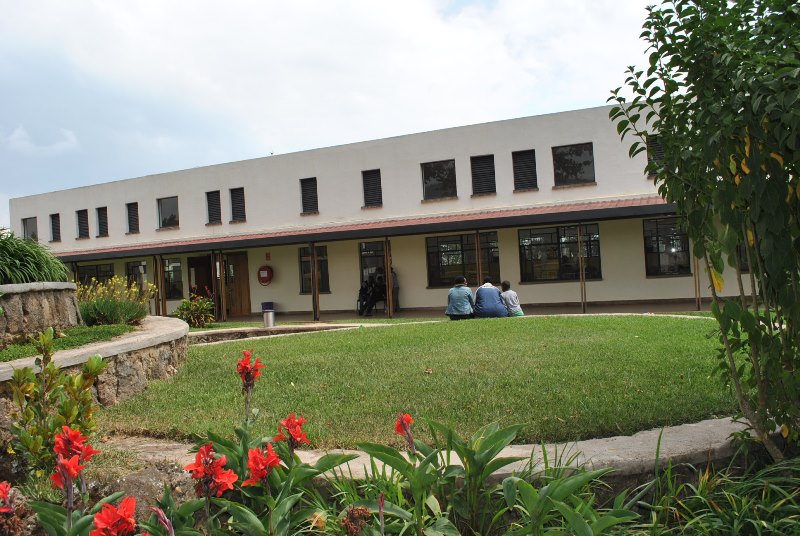 Mu busitani bw'ibitaro bya Butaro