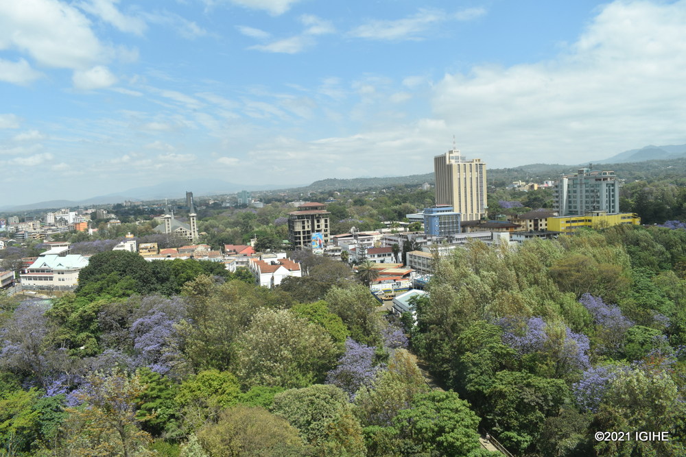 Umujyi wa Arusha wiganjemo ibiti byinshi bitanga akayaga n'umutuzo ku bawutuyemo