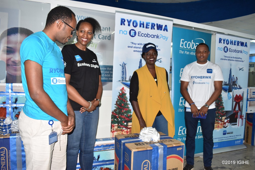 Umulisa yatsindiye televiziyo abikesha gukoresha ikoranabuhanga rya Ecobank ryo kwishyura