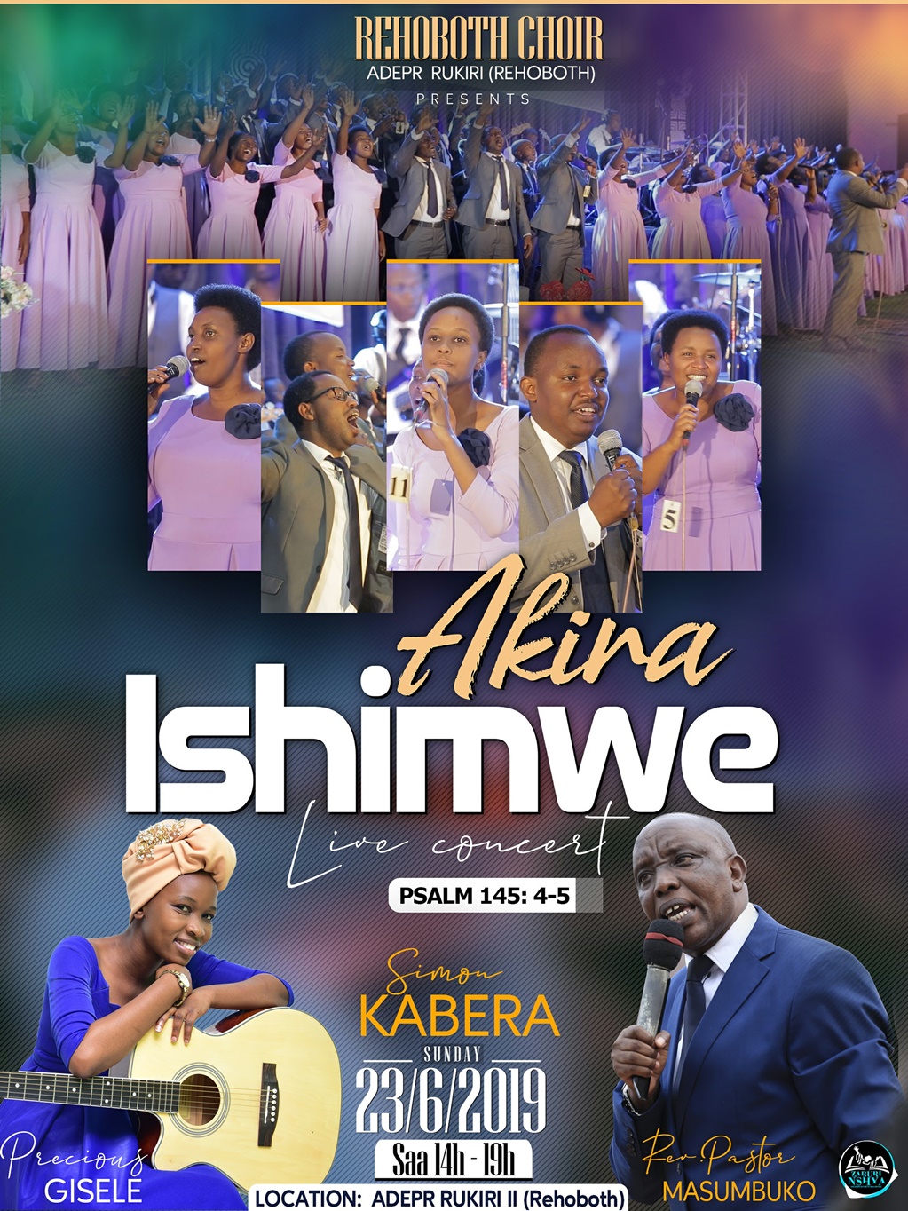 Korali Rehoboth yakunzwe muri “Ntiyaryama Twashira” yateguye igitaramo izamurikiramo album nshya