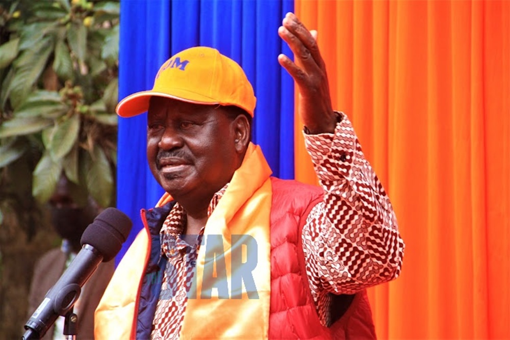 Raila Odinga wiyamamariza kuyobora Kenya, yavuze ko hifuzwa impinduka zikomeye muri iki gihugu