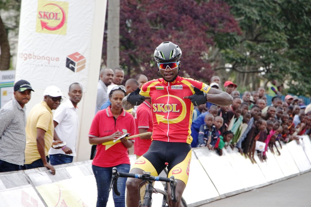 Uwizeyimana Bonaventure yishimira intsinzi