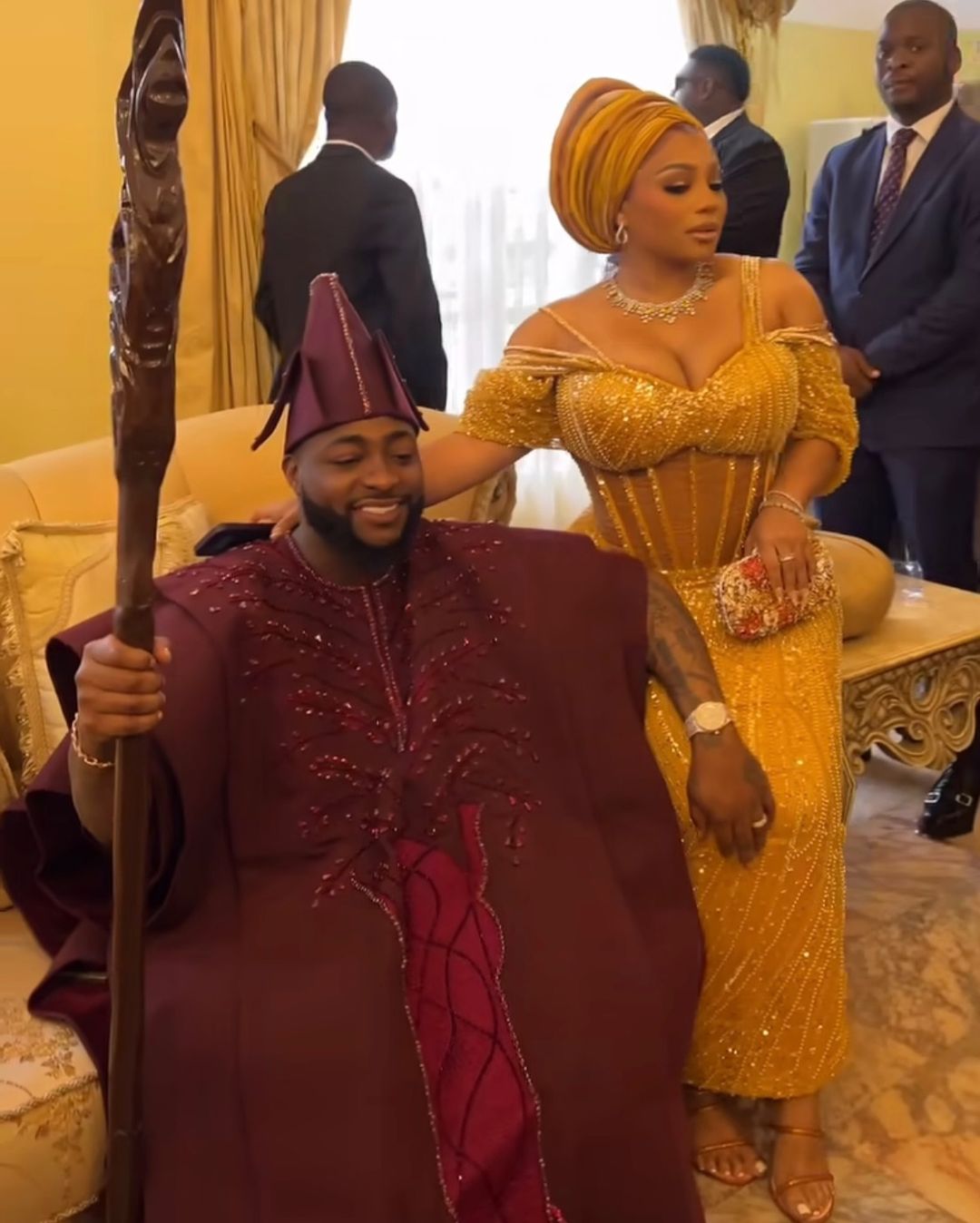 Mubyara wa Davido ari mu batashye ubukwe
