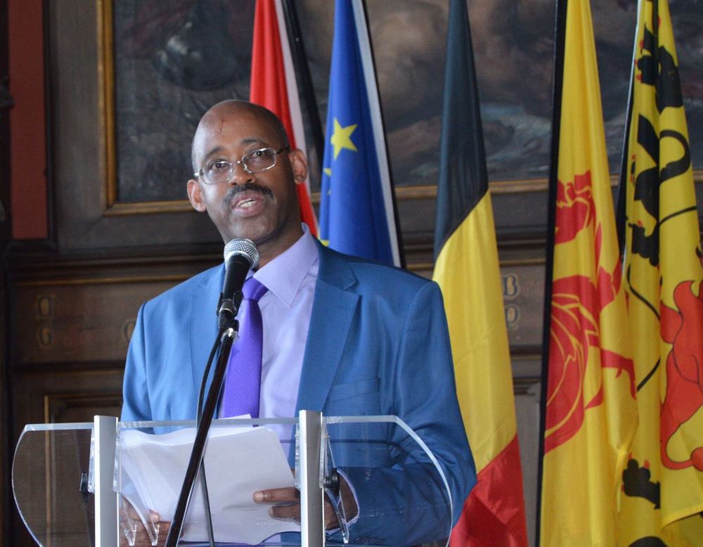 Déo Mazina uhagarariye umuryango Ibuka-Mémoire & Justice-Belgique