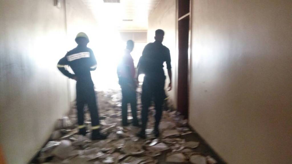 Ishami rishinzwe kuzimya inkongi z'umuriro ryahise rihagoboka, inyubako yose itarafatwa