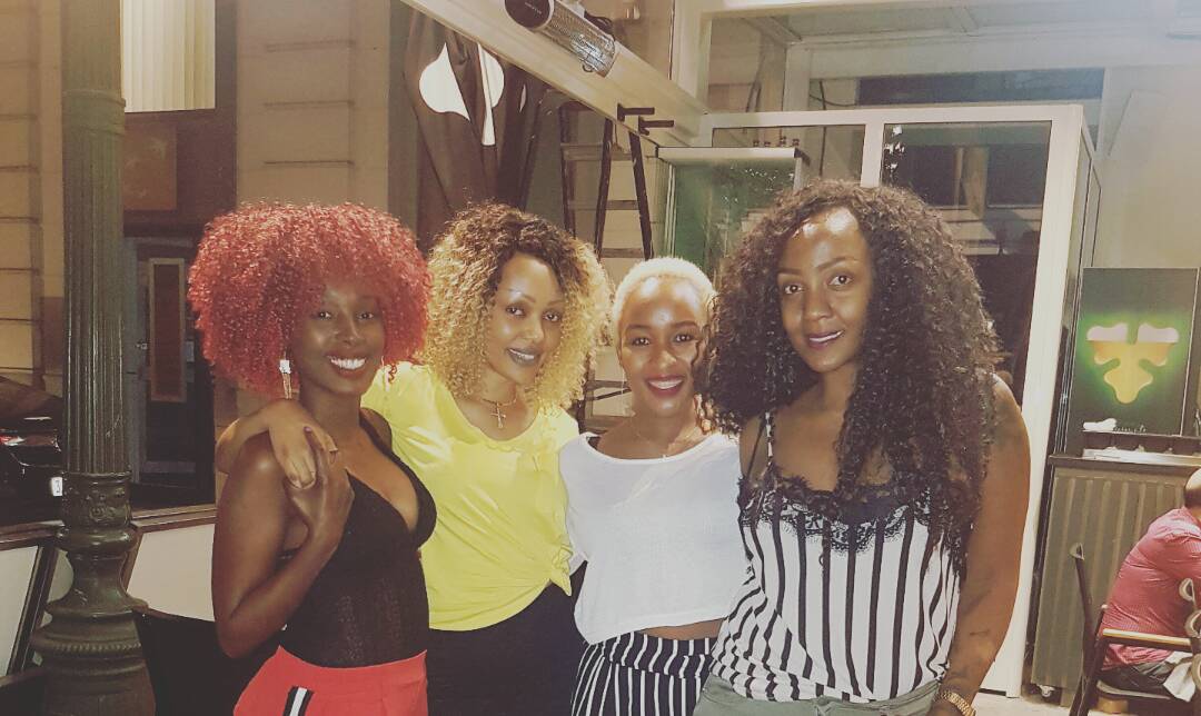 Nina, Umutesi Parfine, Charly ndetse na Dj Princess Flor ubwo baheruka guhurira mu Bubiligi