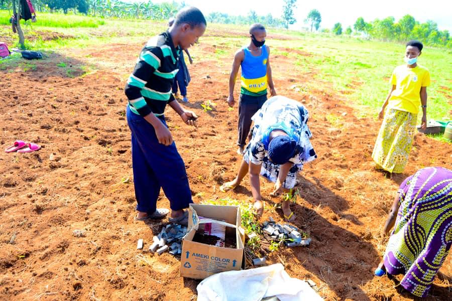 Abanyamuryango b'iyi koperative bihaye intego yo gutera ishyamba riri ku buso bwa hegitari ebyiri