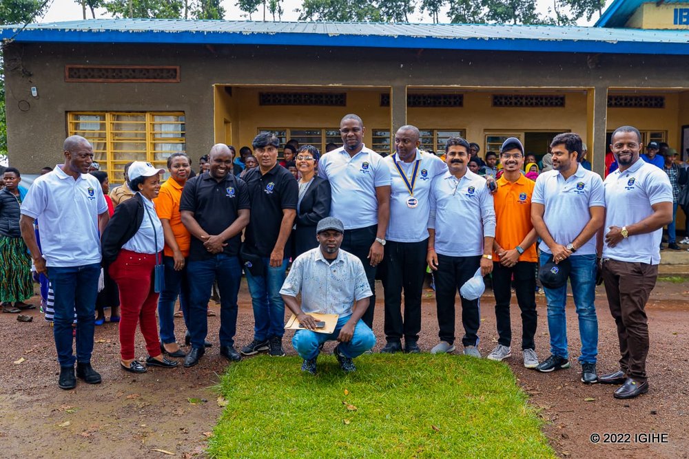 Abanyamuryango ba Rotary Club Kigali Kalisimbi mu gikorwa cya mbere kuva bemerewe gukorera ku butaka bw'u Rwanda