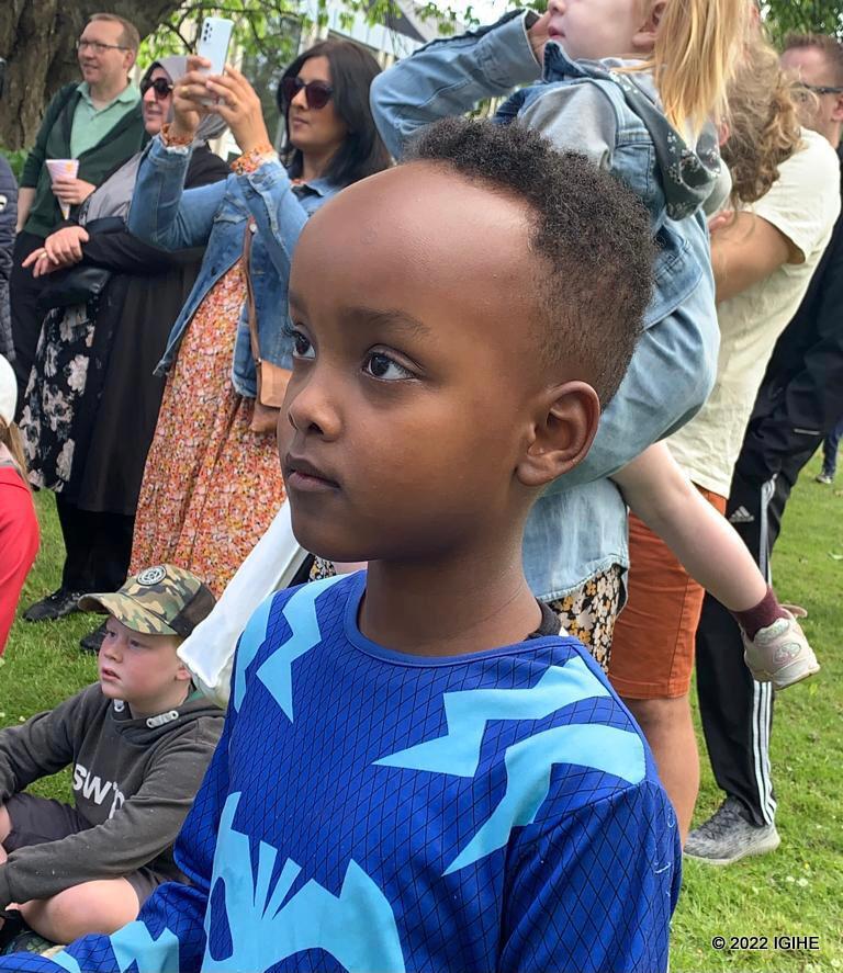 Abana b'Abanyarwanda bishimiye gusabana na bagenzi babo baba muri Denmark