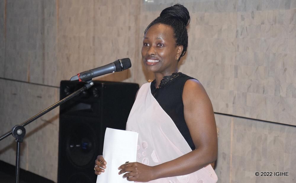 Hilda Kamali niwe wayoboye uyu muhango wo kwizihiza imyaka 28 u Rwanda rwibohoye wabereye mu Buholandi