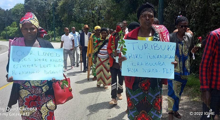 Iki gikorwa cyo kwibuka abaguye mu bitero bya FLN cyitabiriwe n'abaturage batandukanye