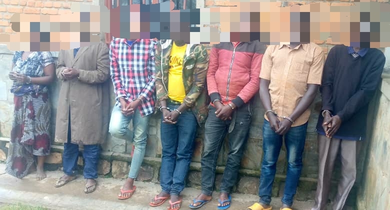 Abafashwe ni barindwi bahise bashyikirizwa inzego z'ubugenzacyaha