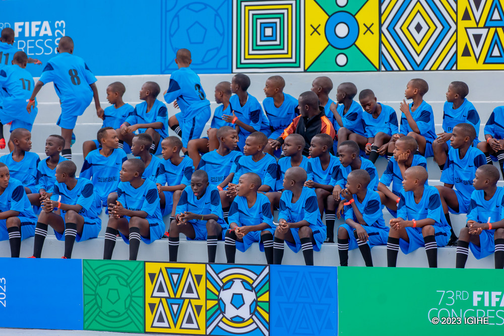 Abakiri bato bitabiriye iki gikorwa cyo gutaha Kigali Pelé Stadium