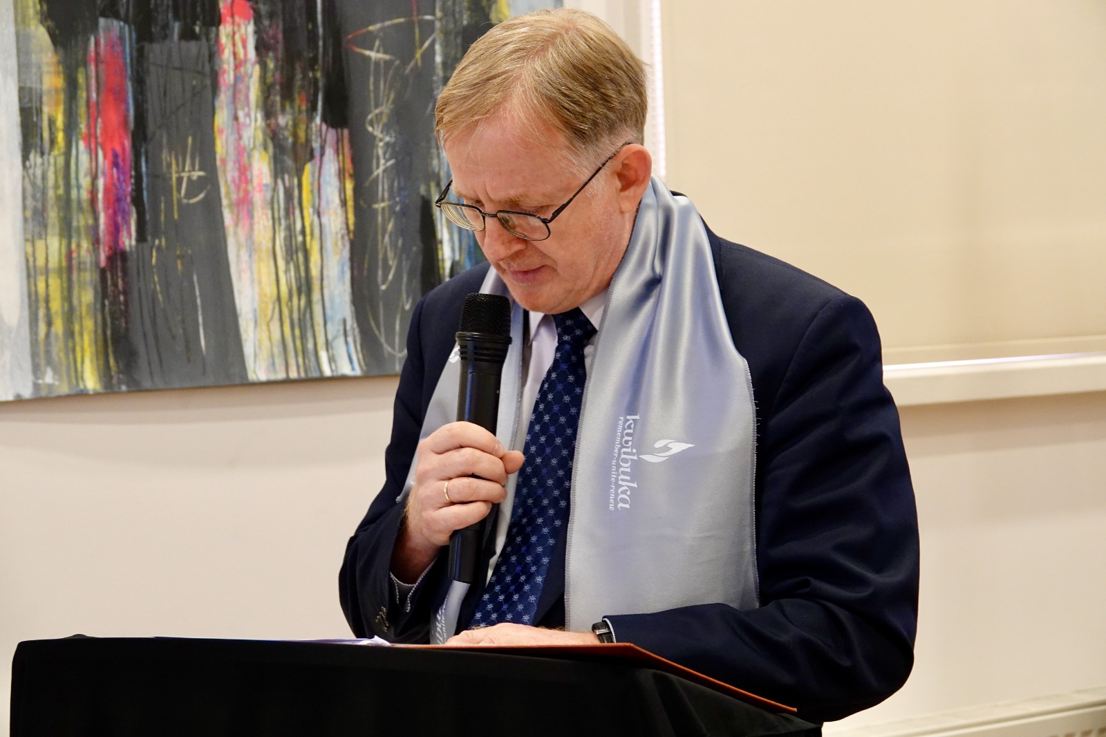 Dr. Arunas Bubnys, Umuyobozi Mukuru w’Ikigo gishinzwe ubushakashatsi kuri Jenoside cya Lithuania yatanze ubutumwa bw’ihumure