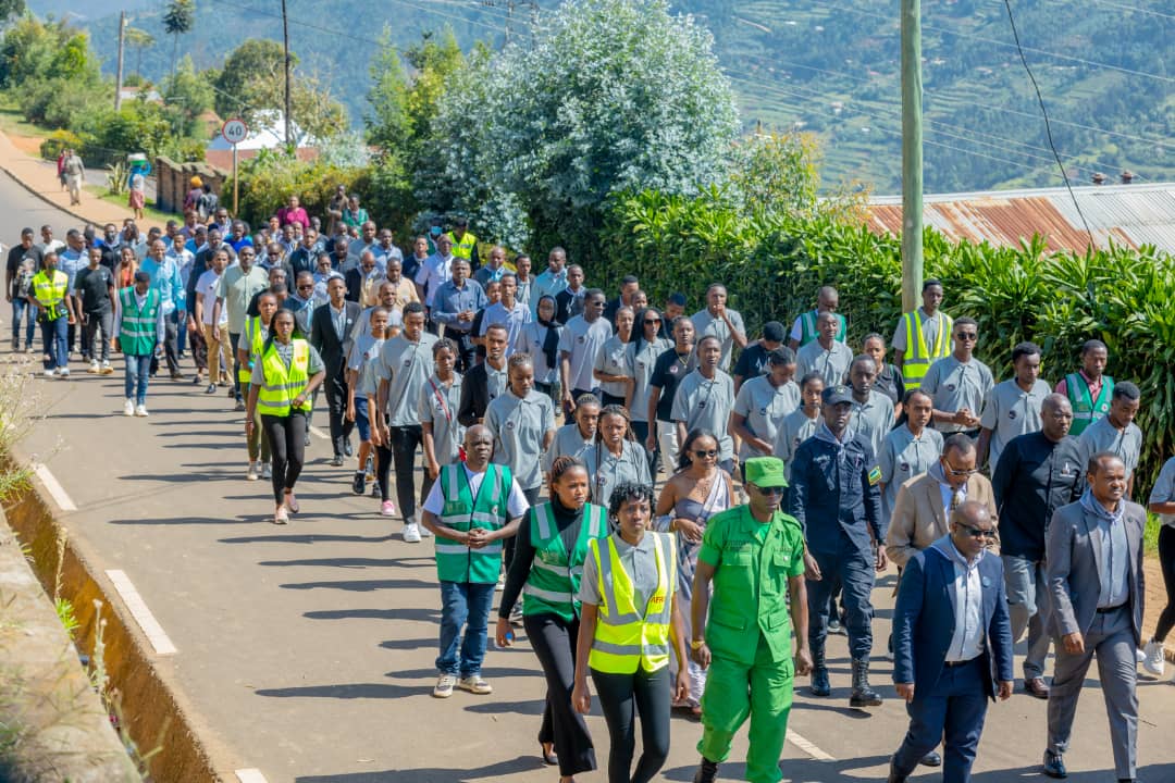 Ubwo hakorwaga urugendo rwo kwibuka