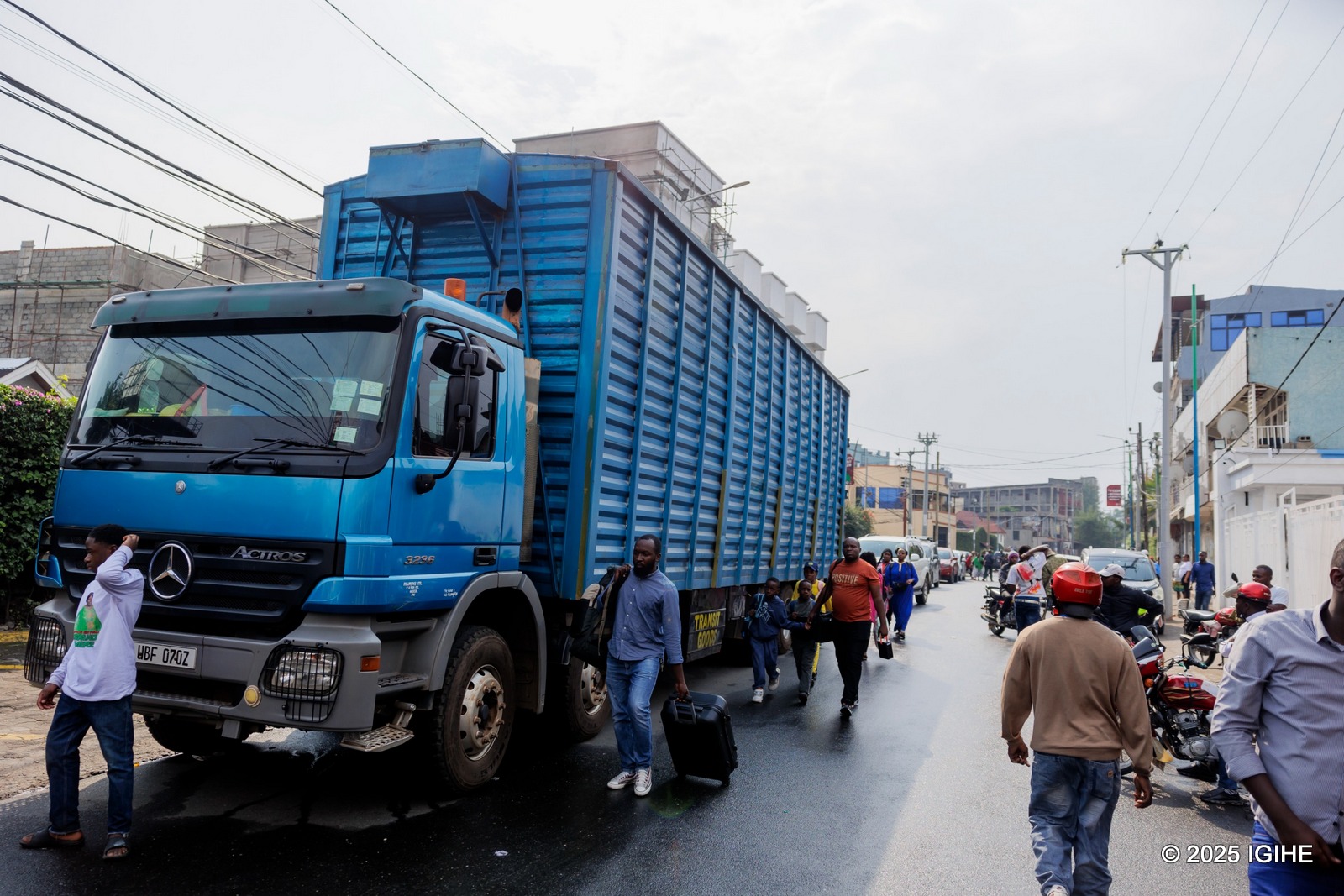 Ukinjira i Goma, usanganirwa n'urujya n'uruza rw'abantu nubwo atari benshi cyane nk'iminsi isanzwe