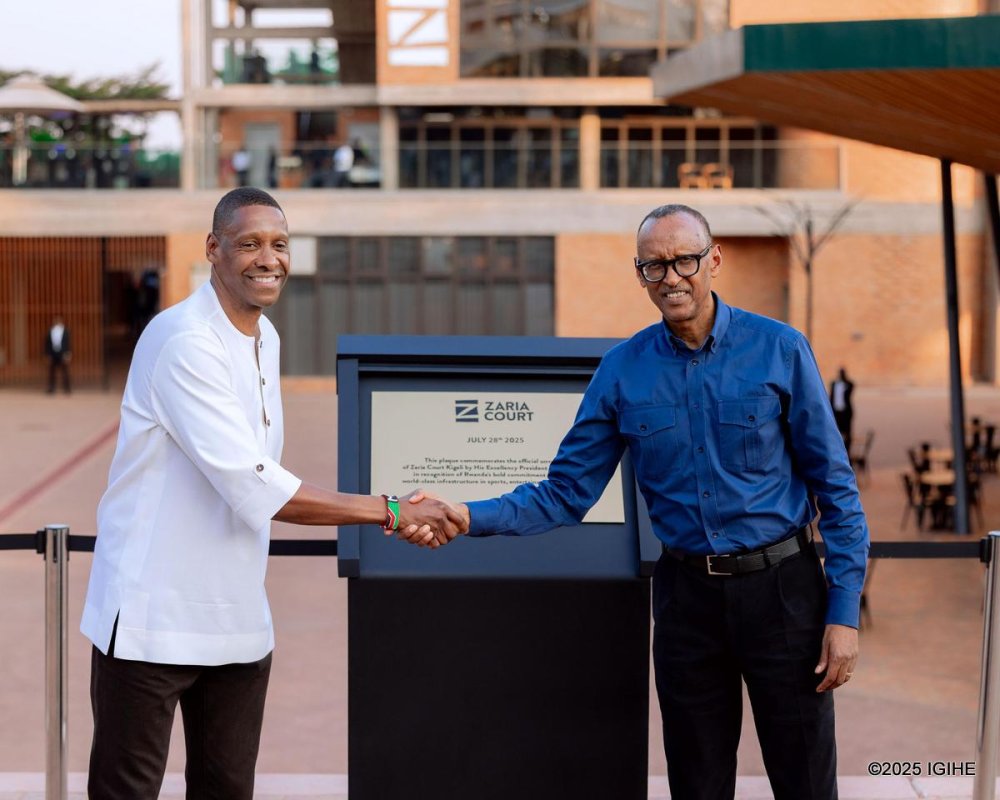 Masai Ujiri yashimangiye ko kubaka Zaria Court byaturutse ku gitekerezo cya Perezida Kagame