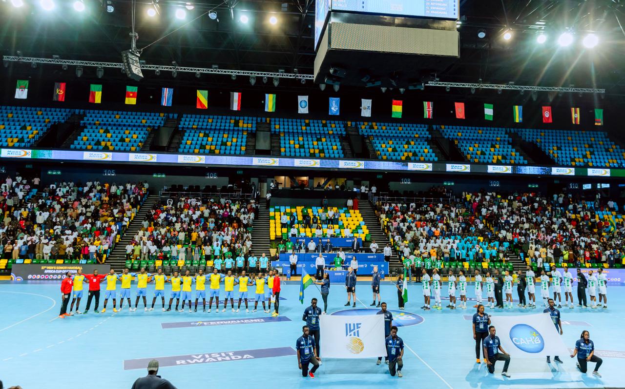 U Rwanda na Nigeria byahuriye mu mukino usoza iyo mu Itsinda A ry'Igikombe cya Afurika cya Handball
