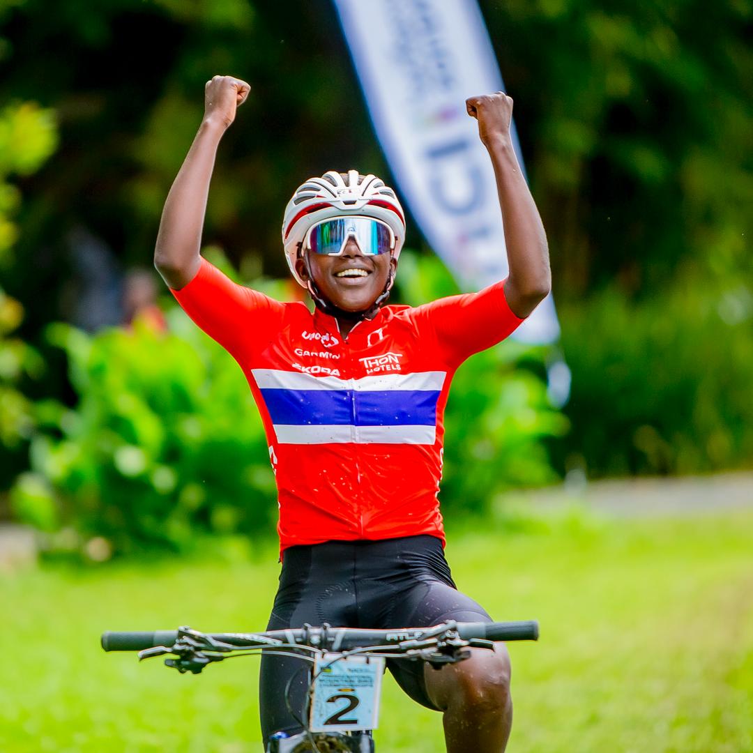 Iragena Charlotte yegukanye Shampiyona y'Igihugu ya Mountain Bike mu bagore