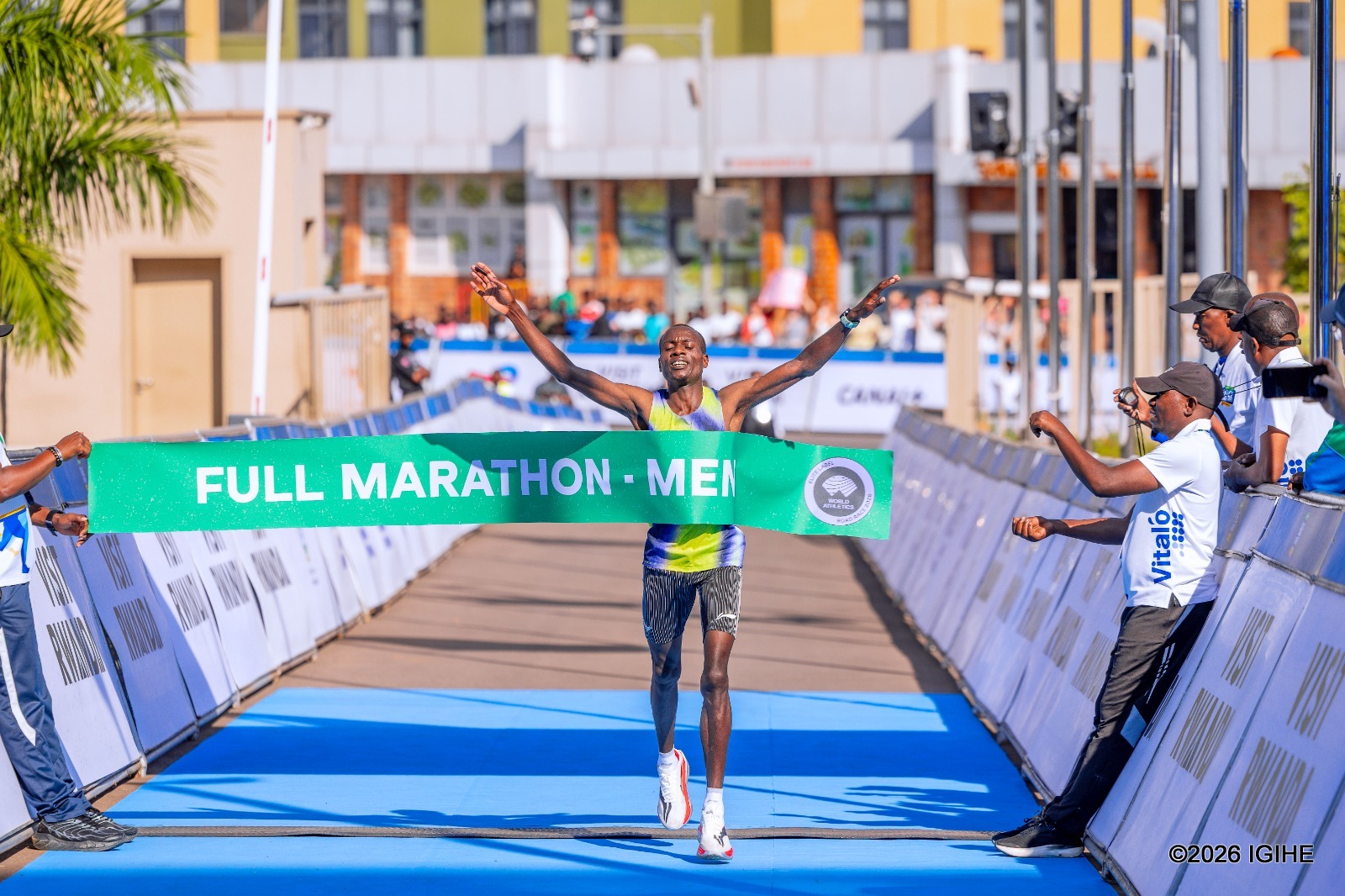 Kephar Lumbasi Namutala yegukanye Kigali International Peace Marathon ya 2026 mu bagabo
