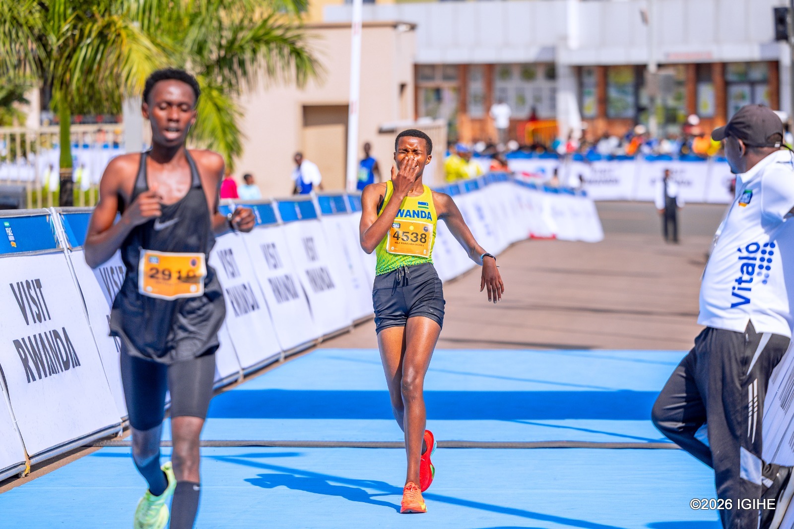 Byukusenge Devotha yabaye uwa gatanu muri Half-Marathon y'abagore