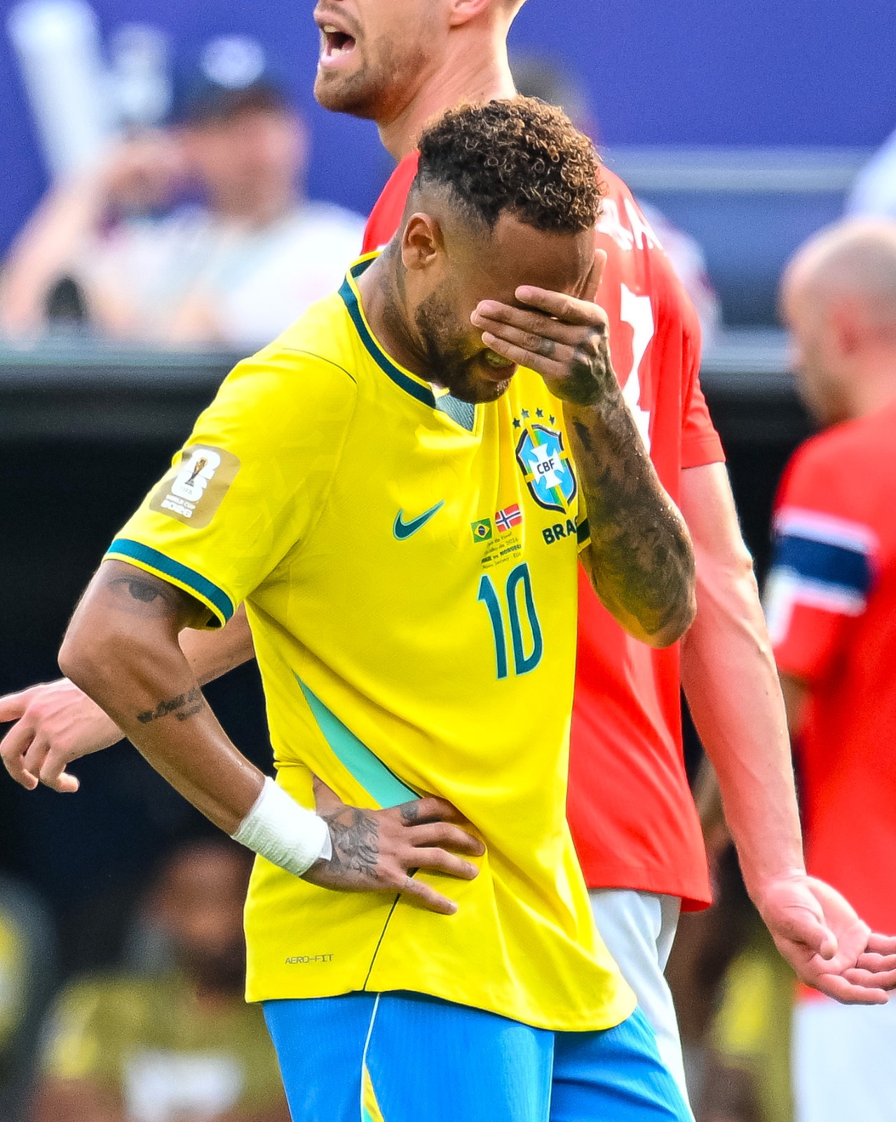 Neymar yarize ubwo umukino wari urangiye ndetse atangaza ko asezeye mu Ikipe y'Igihugu ya Brésil