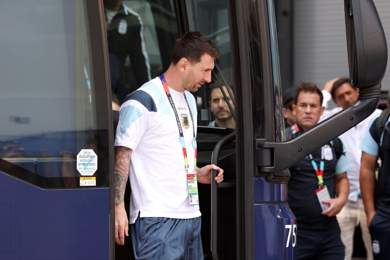 Lionel Messi yakiriwe n'abafana bari bamushyigikiye