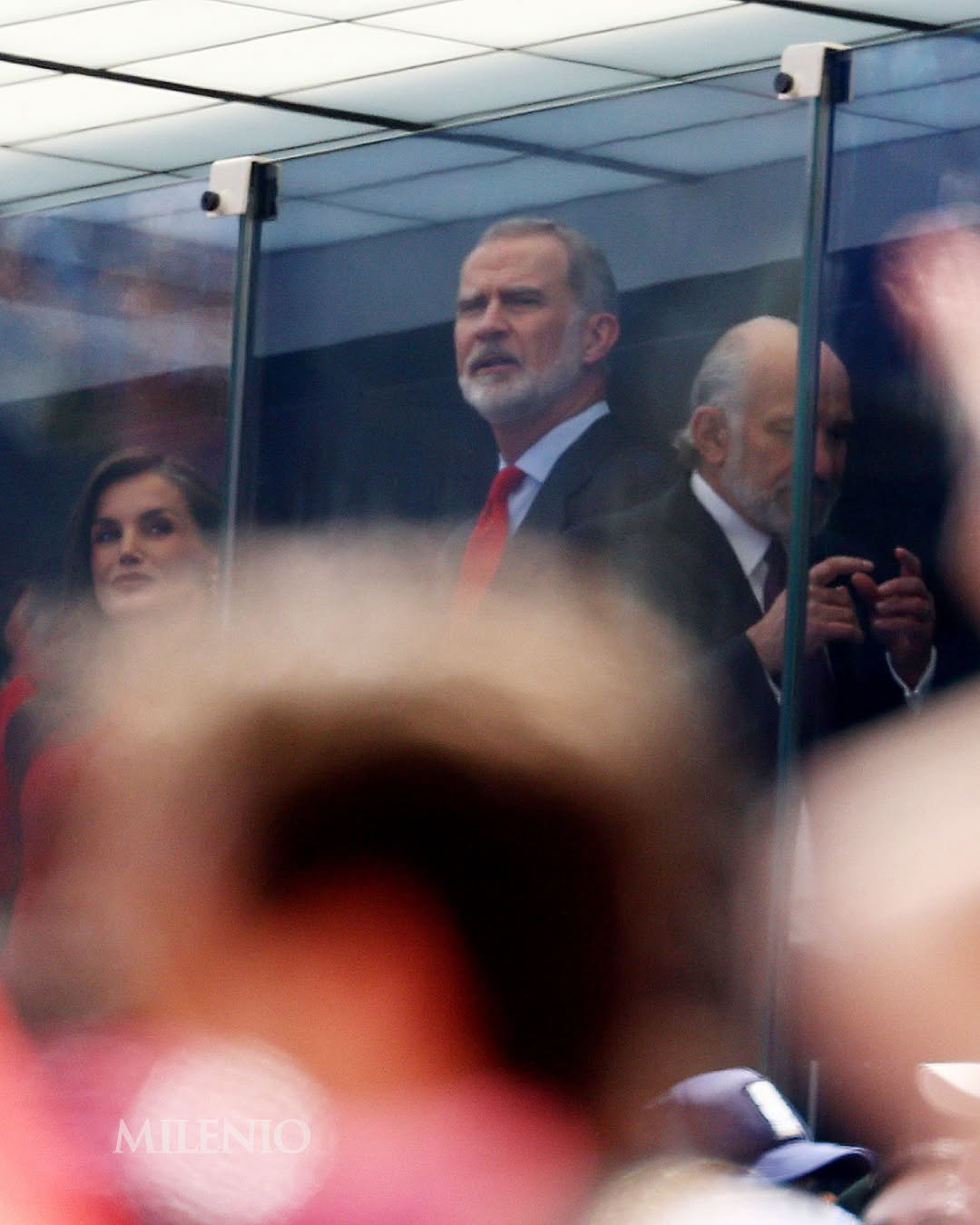 Felipe VI n’Umwamikazi Letizia ba Espagne bakurikiye umukino