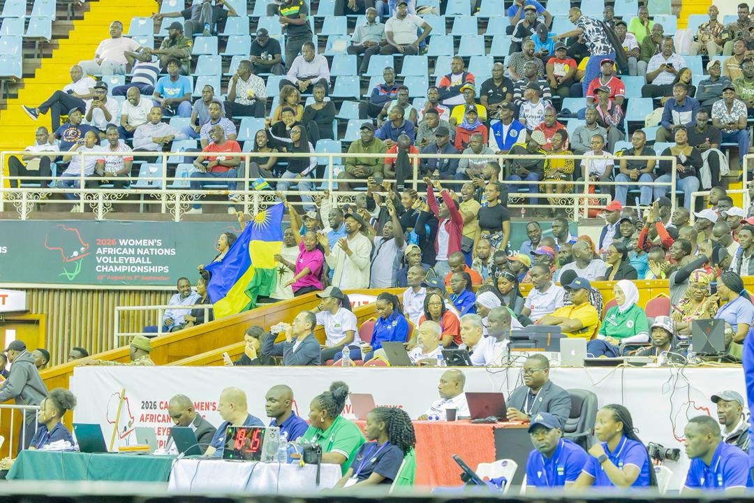 Abanyarwanda baba muri Kenya bari bashyigikiye Ikipe y'Igihugu muri uyu mukino wabereye muri Kasarani Indoor Arena