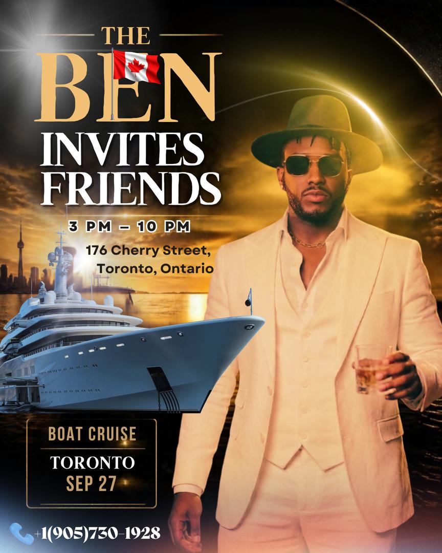 The Ben ategerejwe mu birori bizabera mu bwato muri Canada
