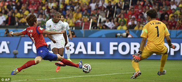 Igitego cya Yacine Brahimi cyatumye Algeria iba ikipe ya mbere ya Afurika itsinze ibitego 4