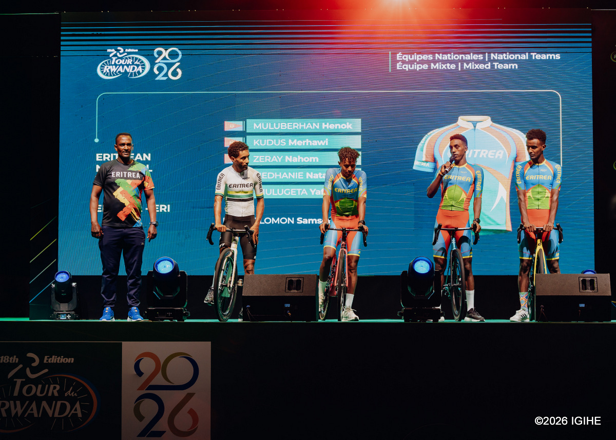 Eritrea ifite abakinnyi babiri; Merhawi Kudus na Henok Mulubrhan, batwaye Tour du Rwanda