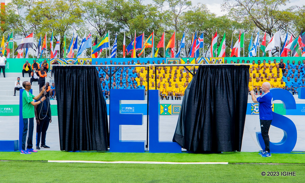 Perezida Kagame na Infantino bafunguye ku mugaragaro Kigali Pelé Stadium (Amafoto na Video)