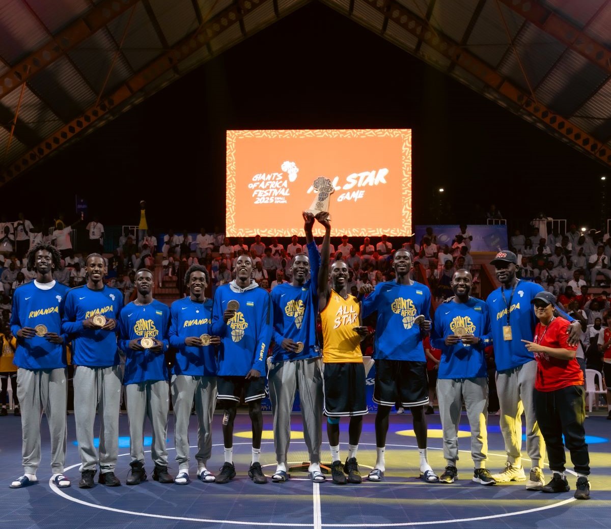 U Rwanda na Mali byegukanye ibikombe mu mikino isoza ’Giants of Africa Festival’