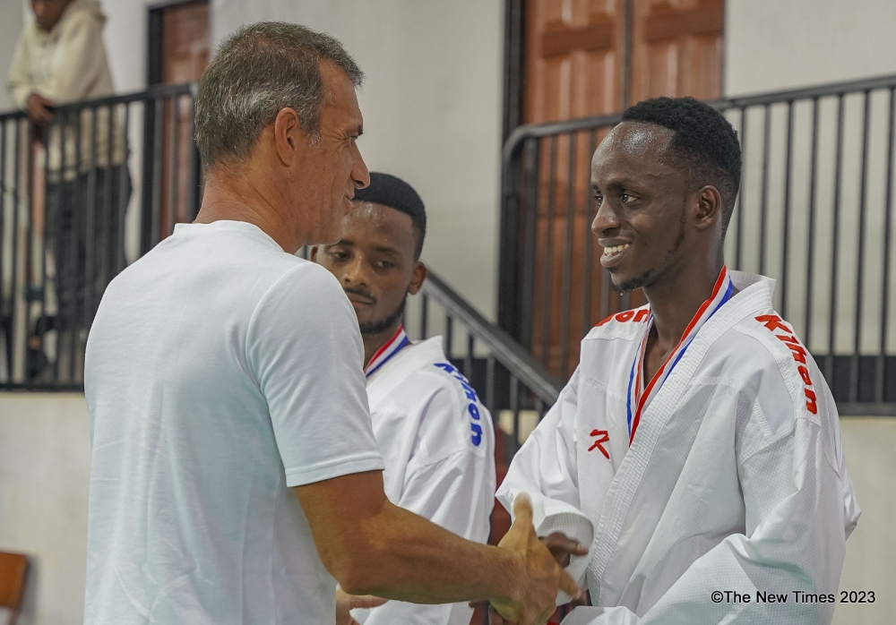 Christophe Pinna yahishuye icyamutunguye ku bakina Karate bo mu Rwanda (Amafoto)