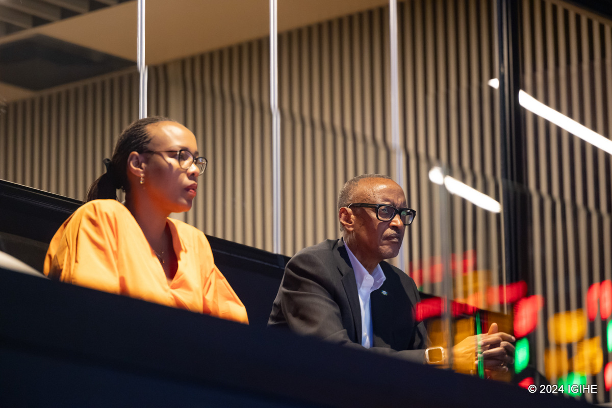 Perezida Kagame yarebye umukino wabimburiye indi ya BAL 2024 muri BK Arena