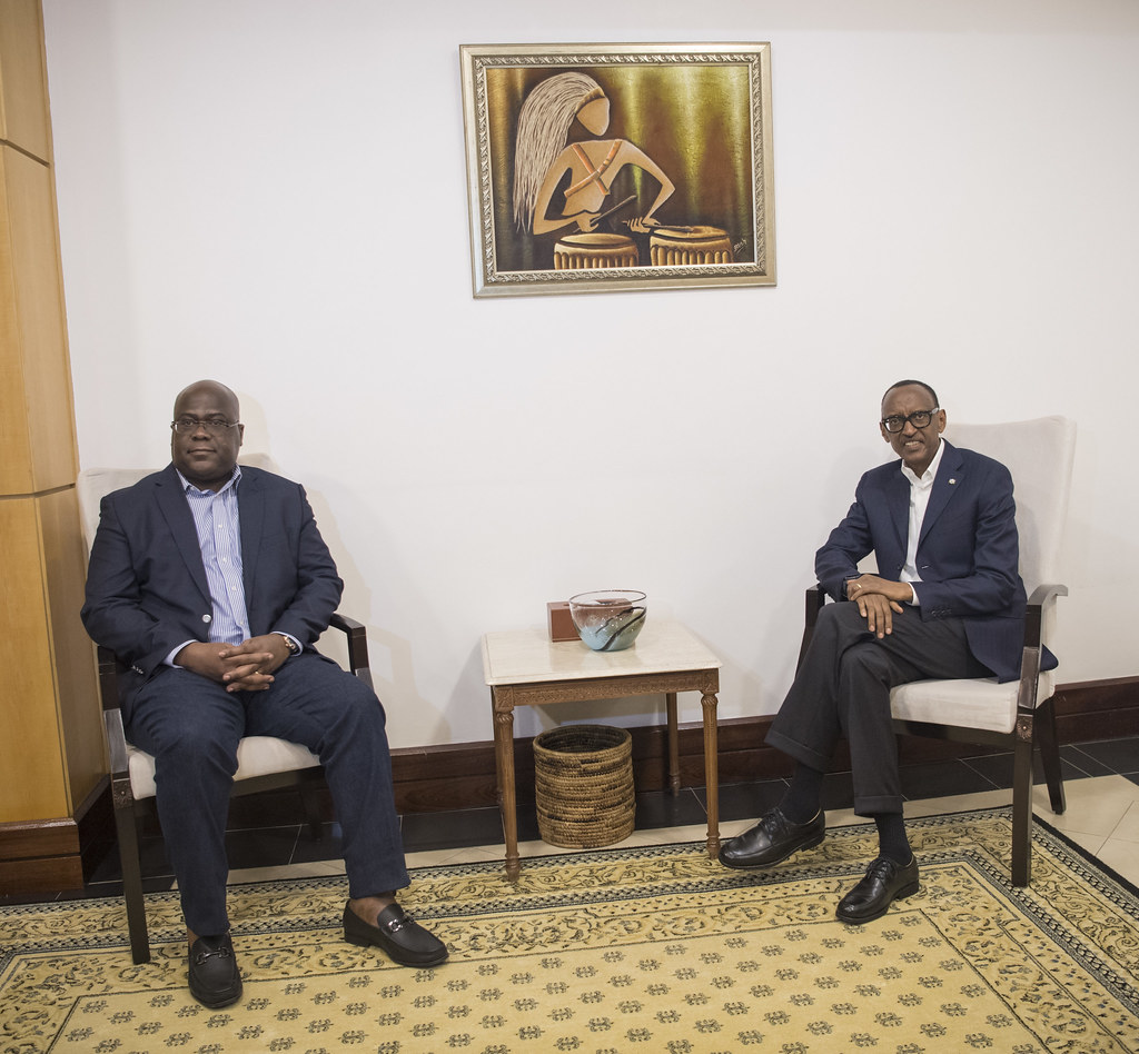 Perezida Kagame yavuganye na Tshisekedi ku 'bushotoranyi' bw'ingabo za FARDC