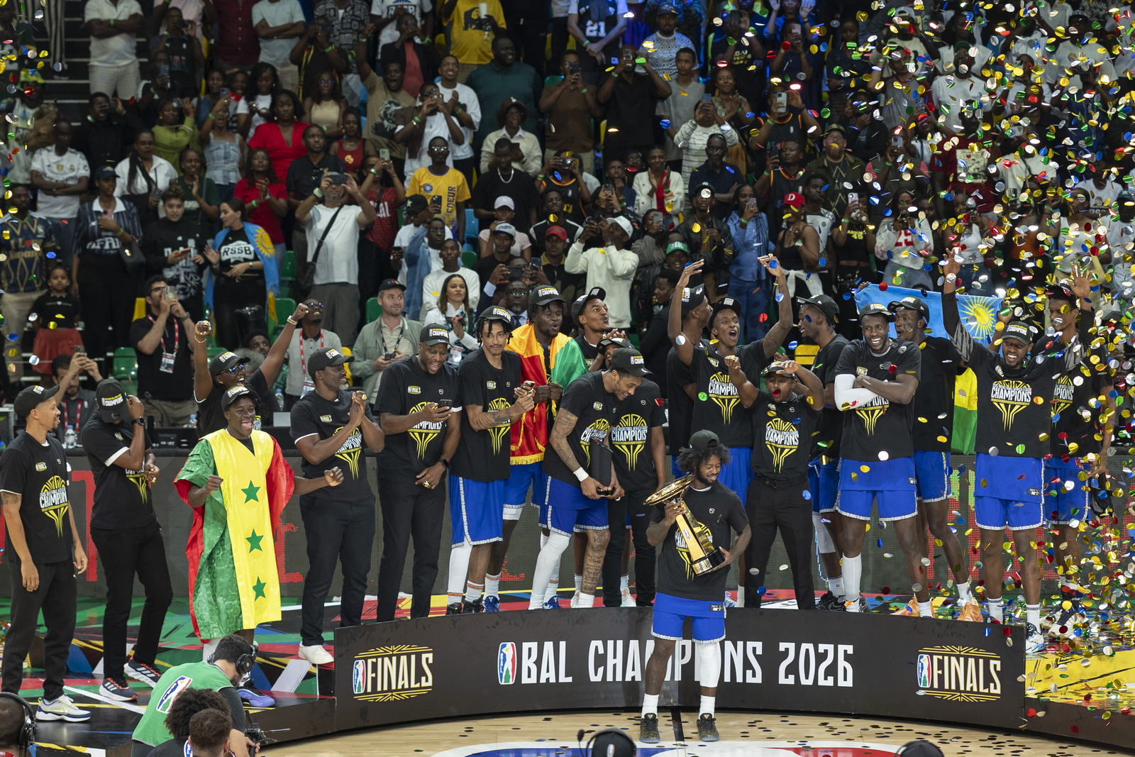 Byari ibyishimo bidasanzwe: Amafoto yaranze umukino RSSB Tigers yegukaniyemo BAL 2026