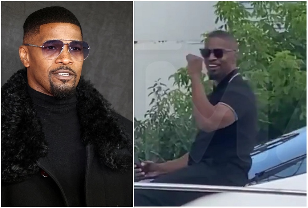 Jamie Foxx yagaragaye mu ruhame nyuma y’igihe kinini arembye