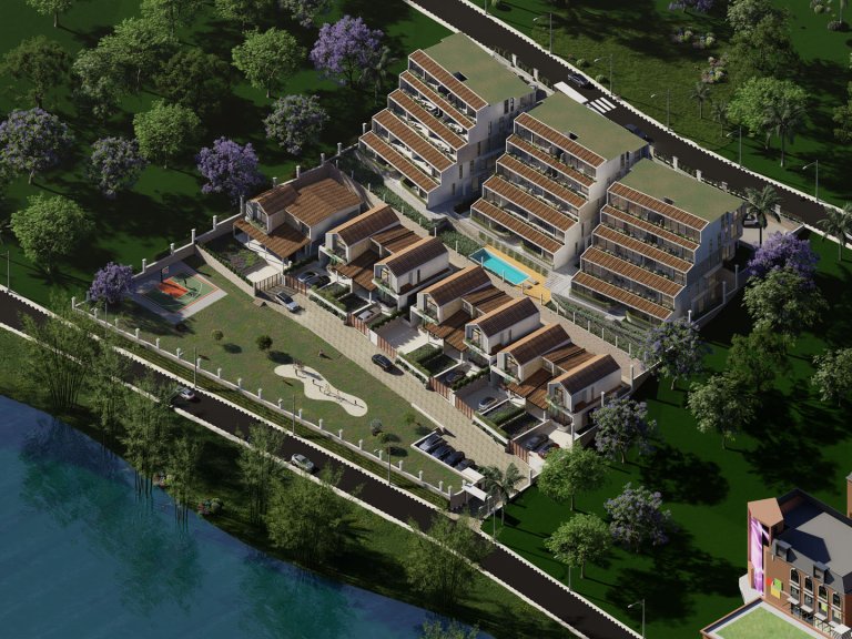 Inzu za mbere zigize umushinga w’imiturire ‘Lakeside Residence’ zizuzura mu mezi abiri