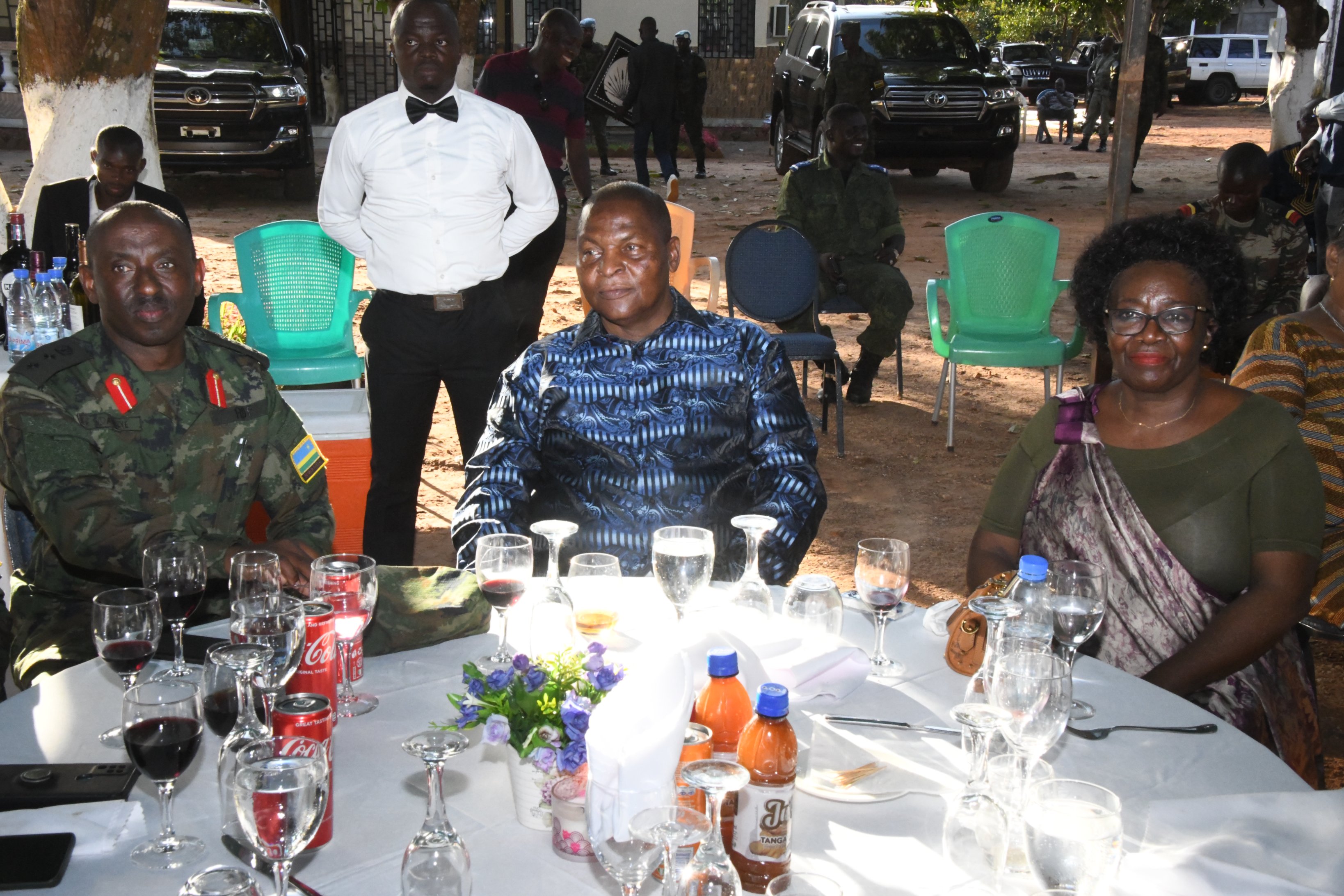 Perezida Touadéra yakiriye ku meza abasirikare 200 b’u Rwanda
