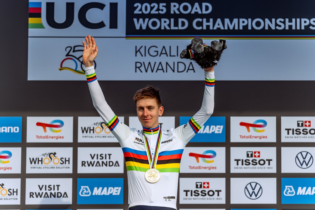 Tadej Pogačar ntazahagarara kuri Shampiyona y’Isi y’Amagare yatwariye i Kigali