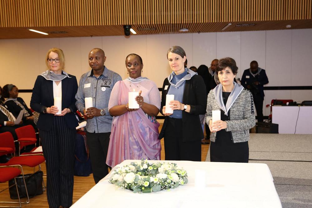 Amb. Diane Gashumba yashimangiye ko amateka ya Jenoside atazasibangana n’ubwo hari abashaka kuyagoreka
