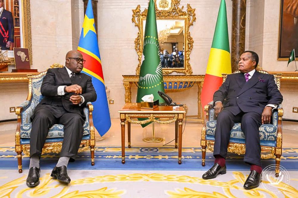Tshisekedi yagiye i Brazzaville nyuma yo kurasana kw’abasirikare ba RDC n’aba Congo