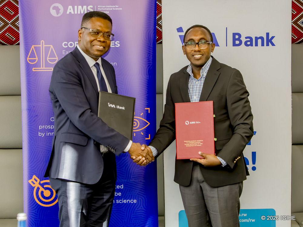 I&M Bank na AIMS  mu bufatanye bwifashisha imibare hakemurwa ibibazo by’abaturage