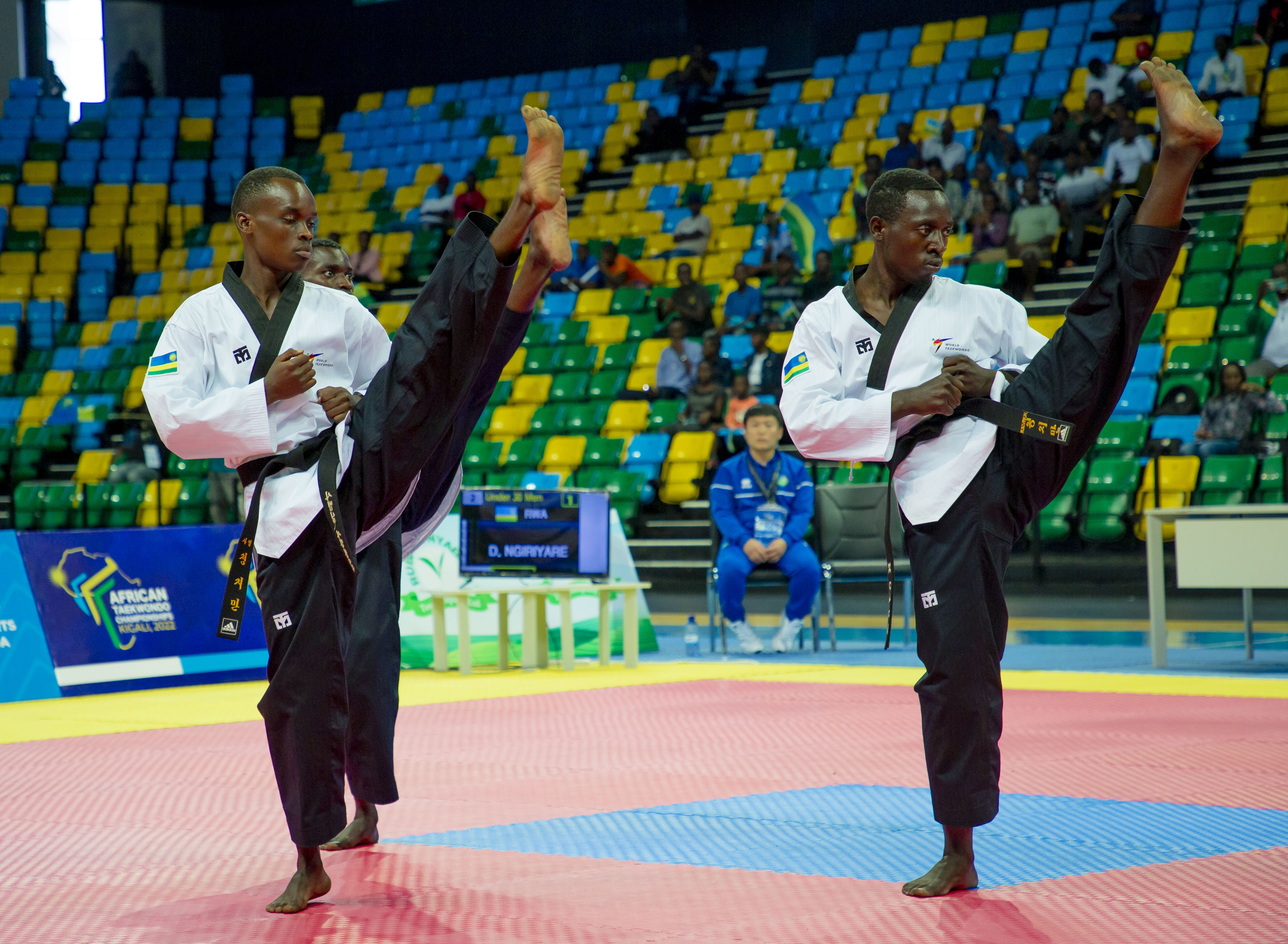 Abakinnyi ba Taekwondo berekanye ubuhanga budasanzwe muri ‘Free Style’ (Amafoto)