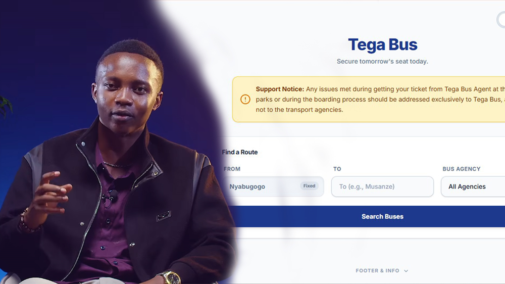 Umunyarwanda yakoze ikoranabuhanga rifasha abagenzi gukatisha itike ya bisi batavuye mu rugo (video)